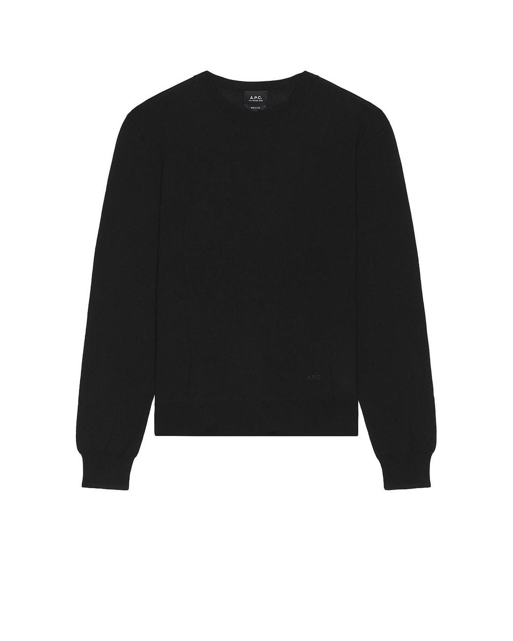 A.P.C. Black Matthieu Pullover for men