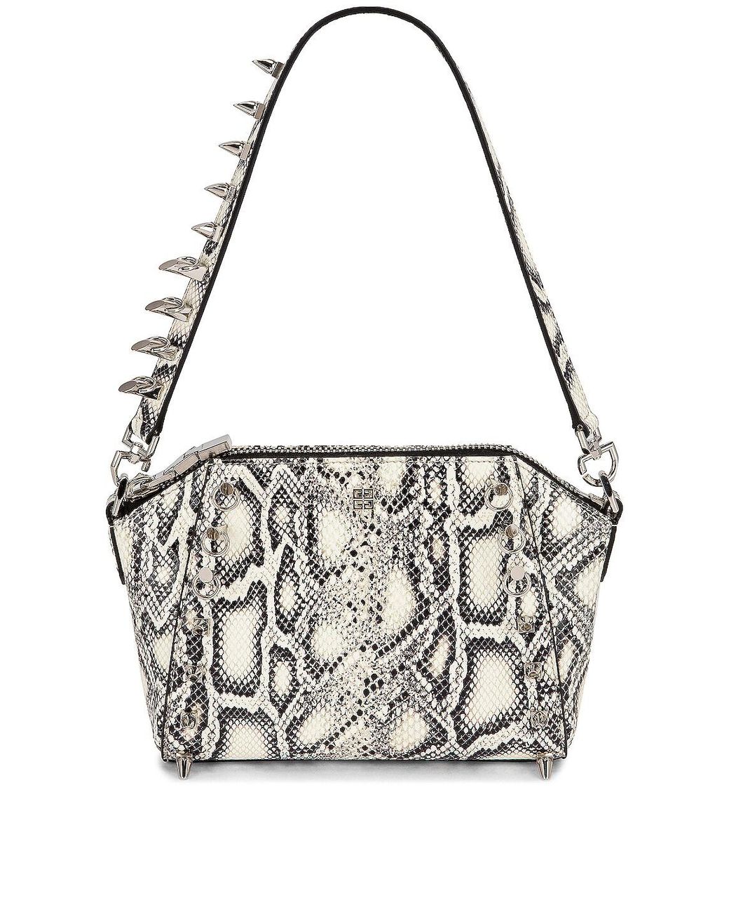 Givenchy Xs Antigona Snake Print Bag in White | Lyst