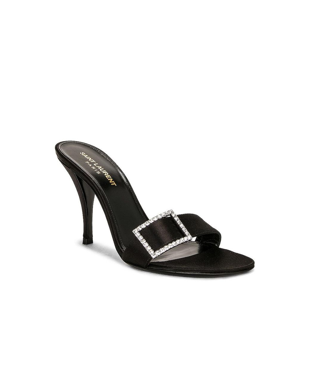 Saint Laurent Black Simone Mule Sandal