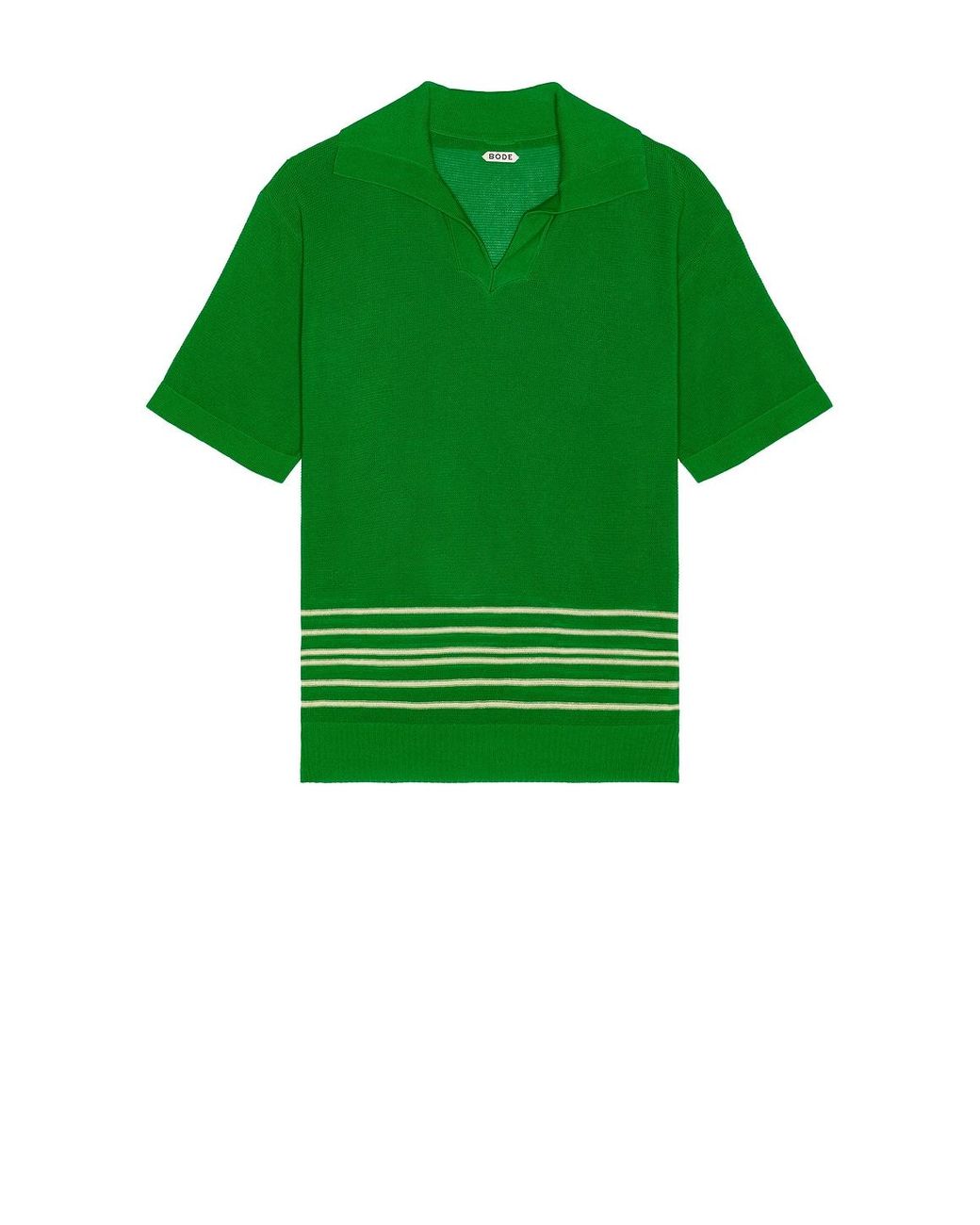 Bode Green Bentgrass Boxy Polo for men