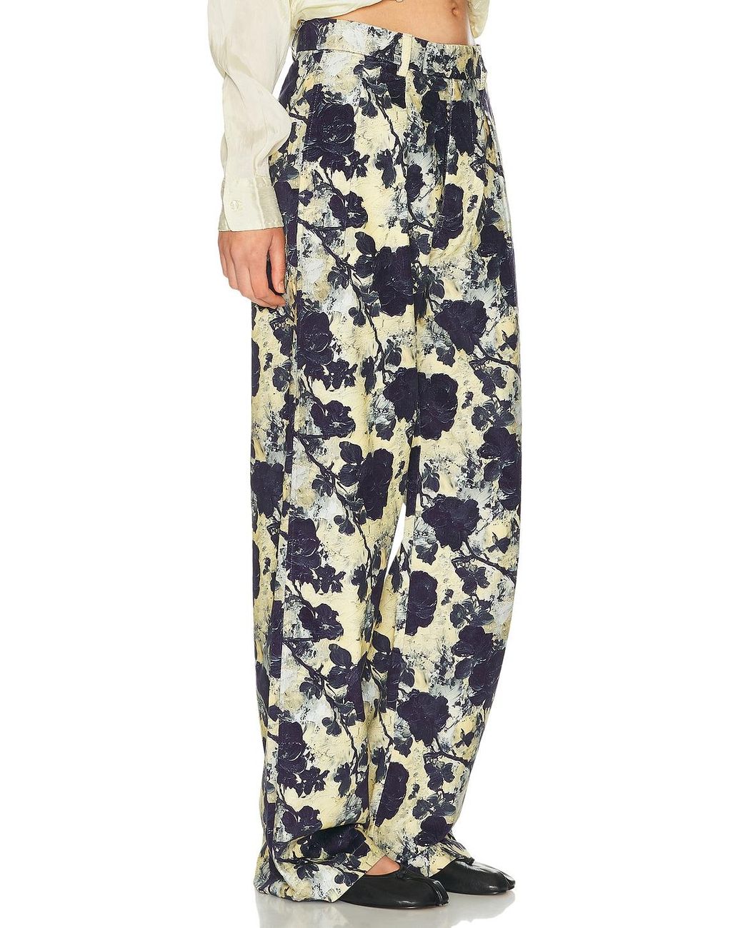 R13 Multicolor Double Pleat Trouser