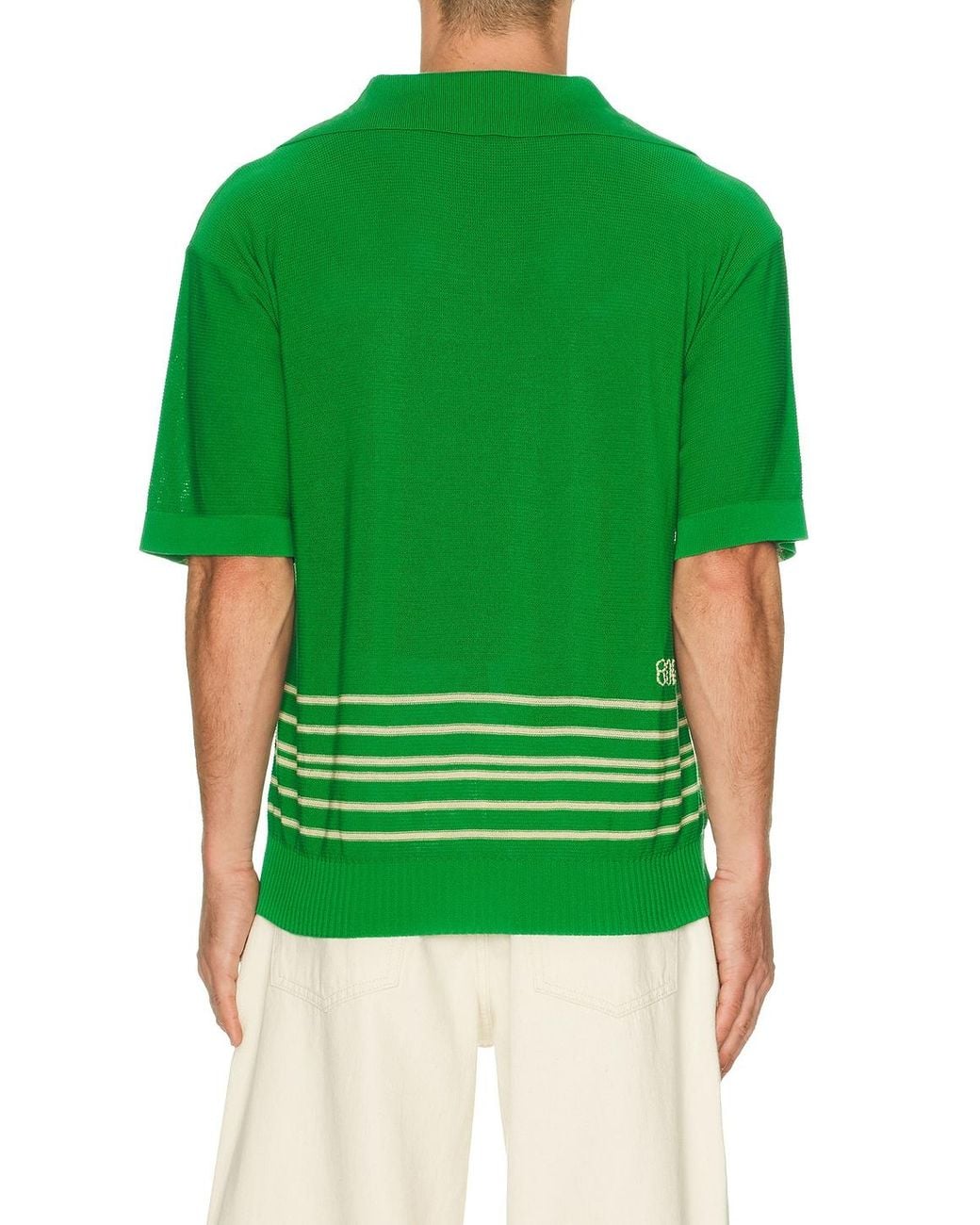 Bode Green Bentgrass Boxy Polo for men