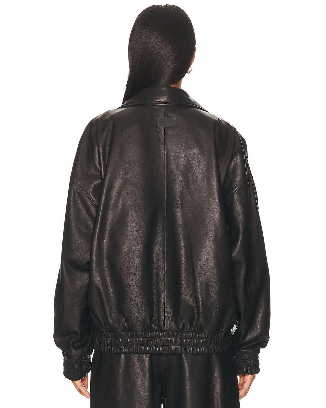 Acne Black Lemmy Crop Leather Jacket