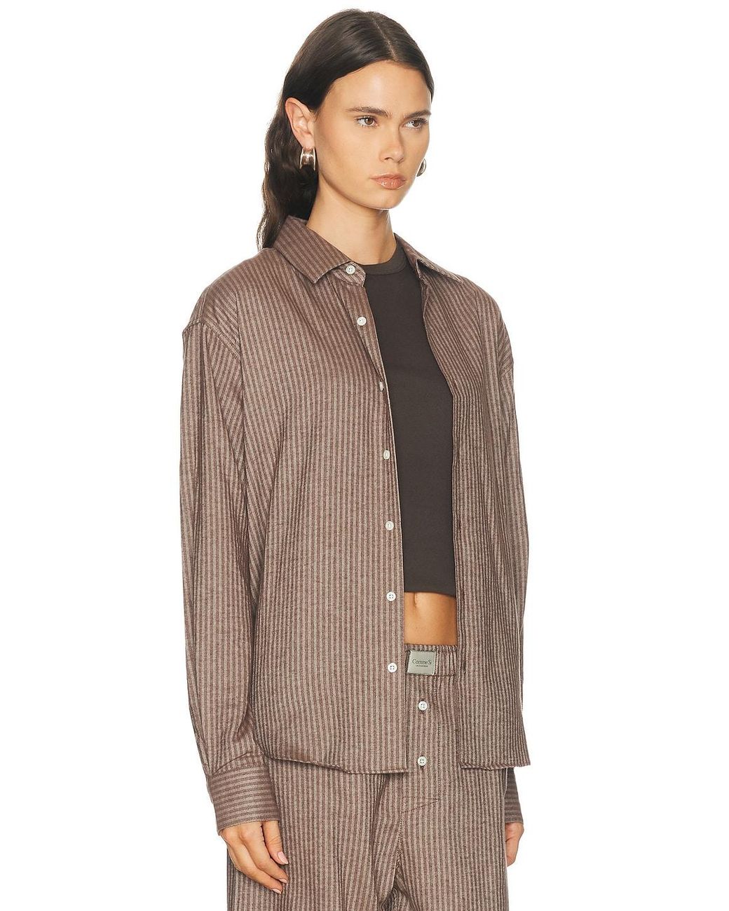 Comme Si Brown La Shirt Classica