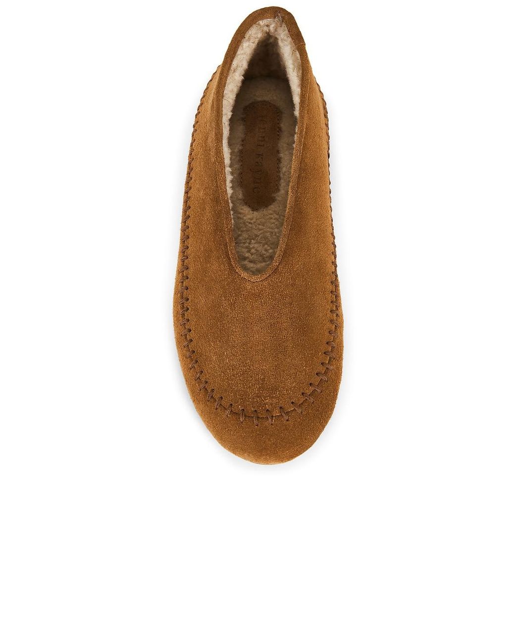 Jenni Kayne Brown Shearling Bare Flat
