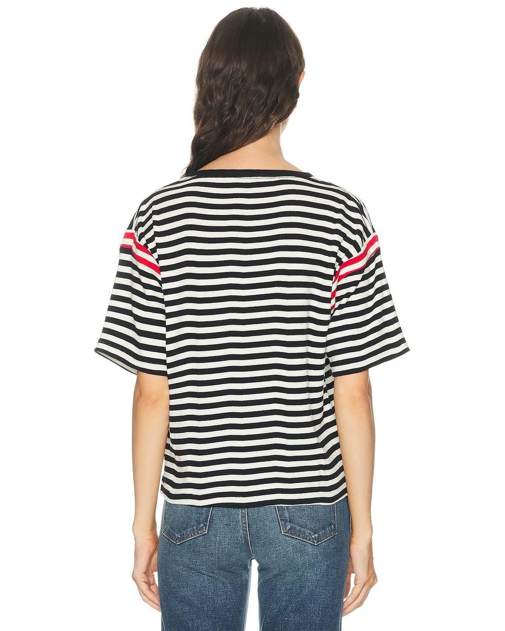 Bode Blue Rib Stripe Training Shirt