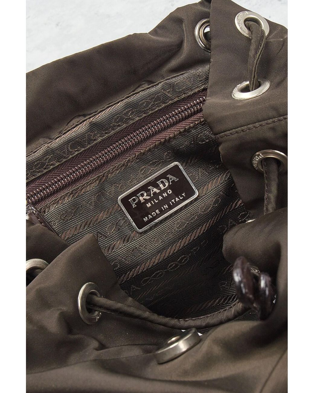 Prada Black Tessuto Backpack