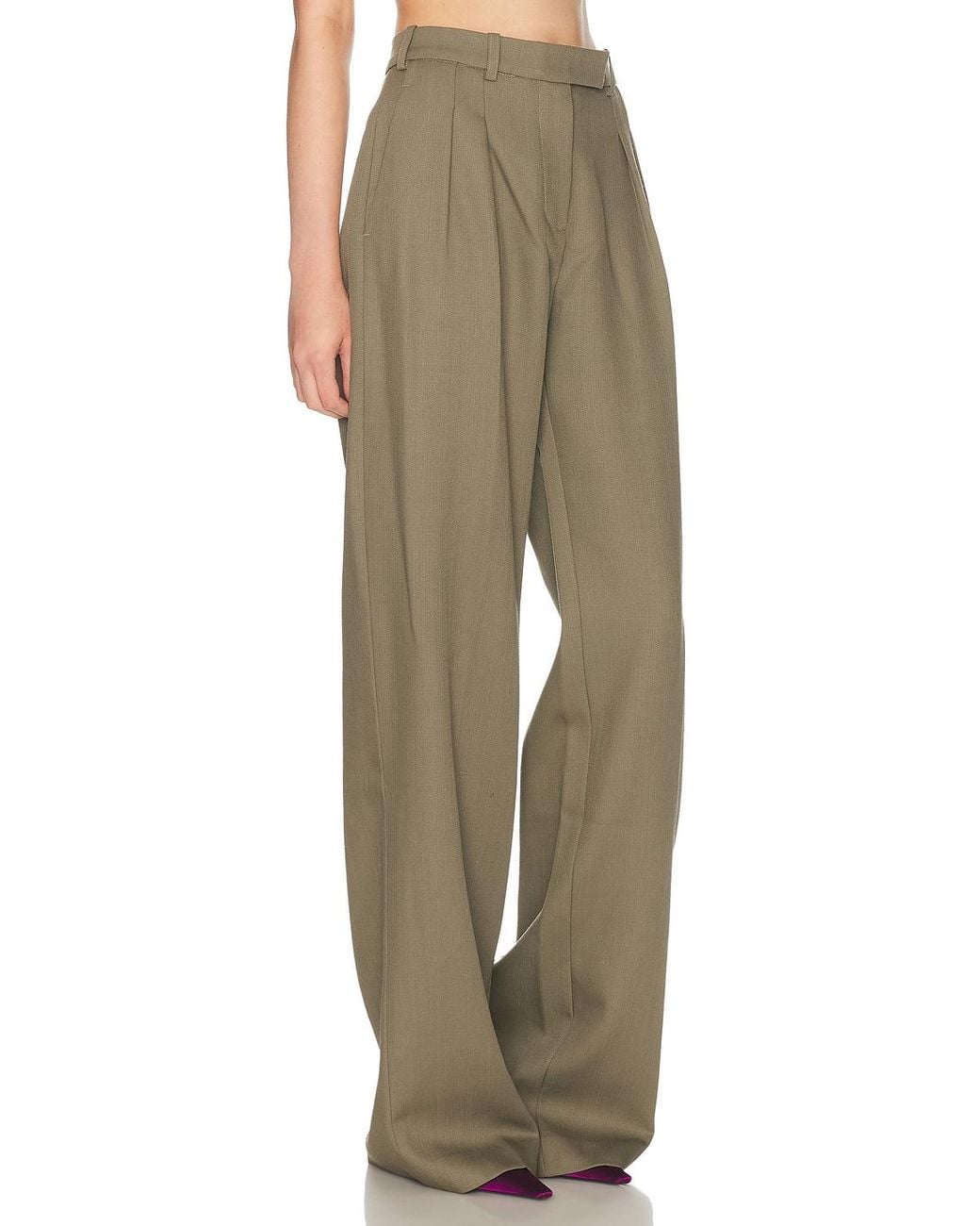 Alex Perry Natural Pleated Trouser