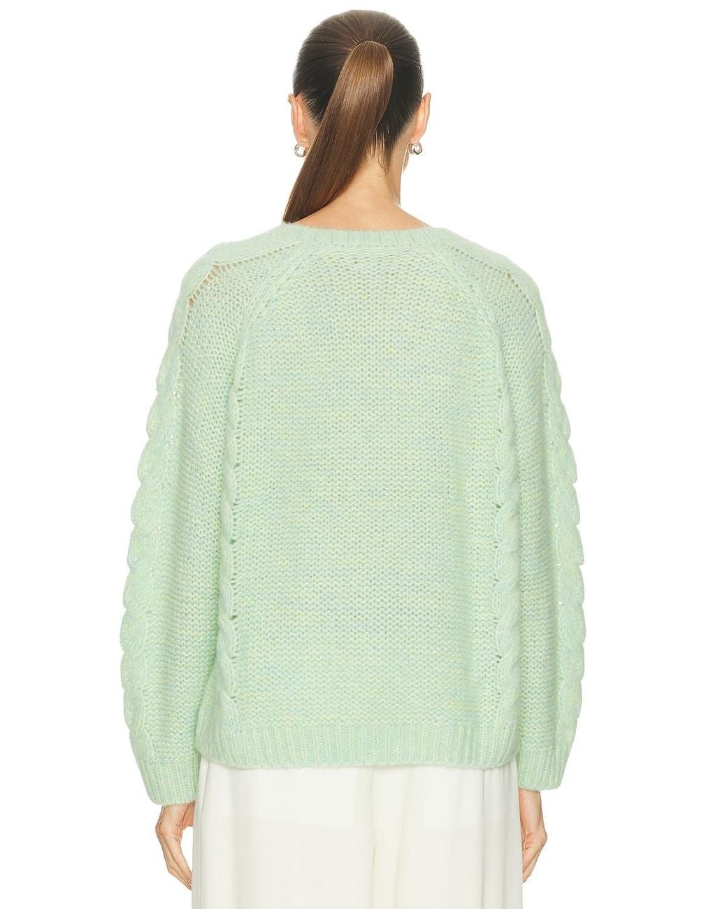Bode Green Eiderdown Sweater