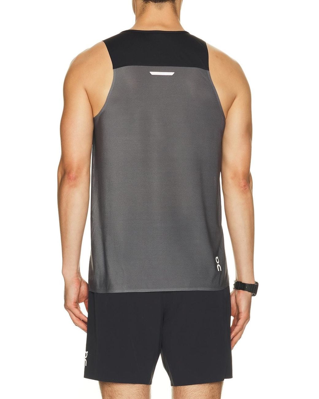 On Shoes Black Performance Tank for men