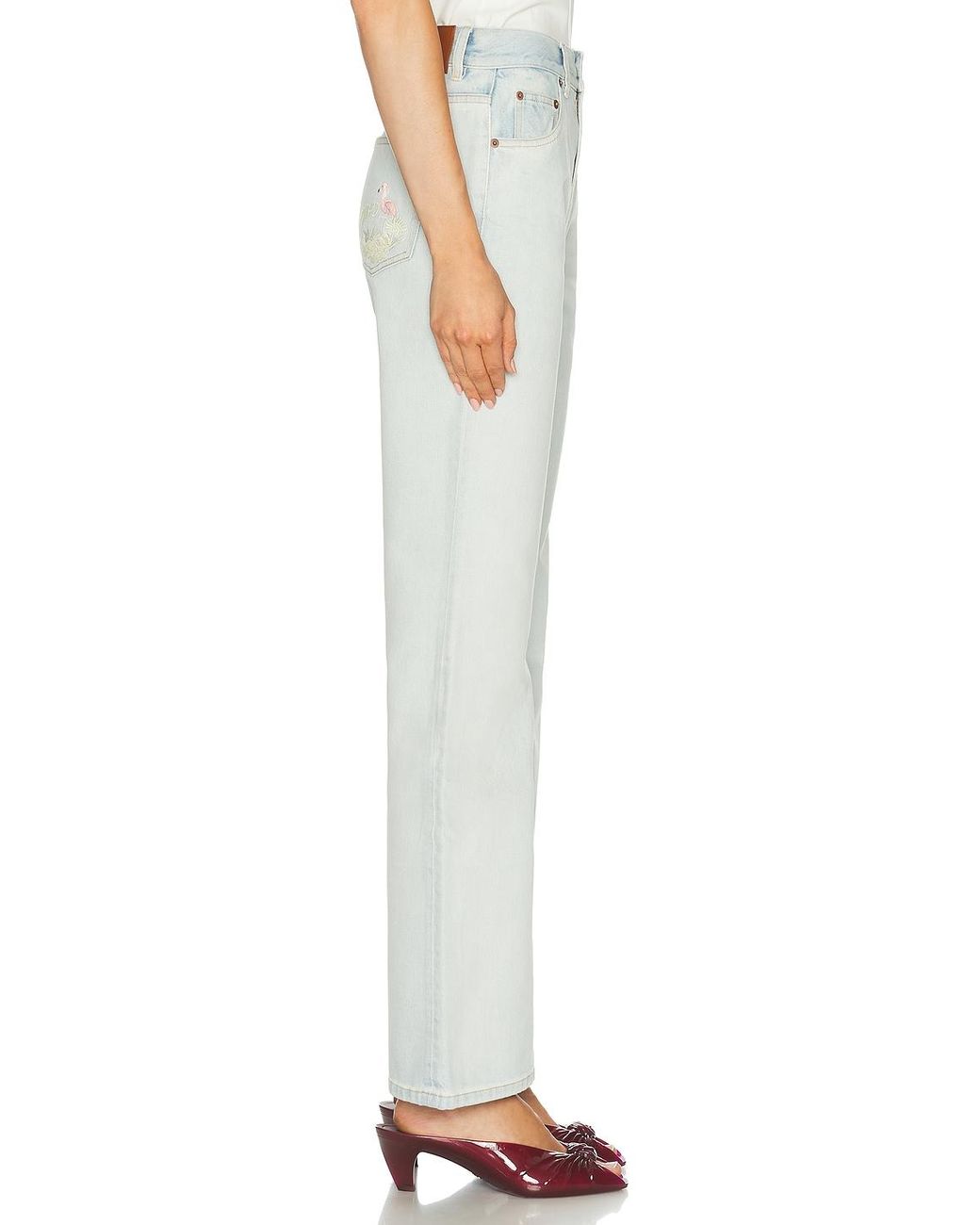 Chloé White Straight Leg
