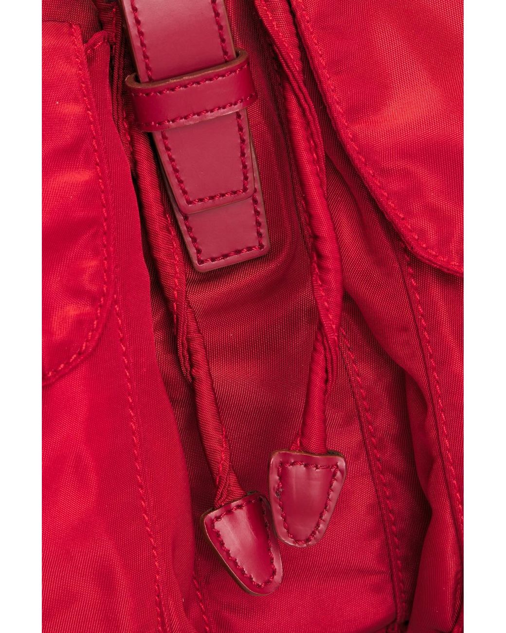 Prada Red Tessuto Backpack