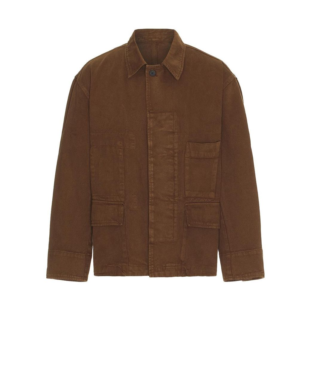 LE17SEPTEMBRE Brown Denim Field Jacket for men