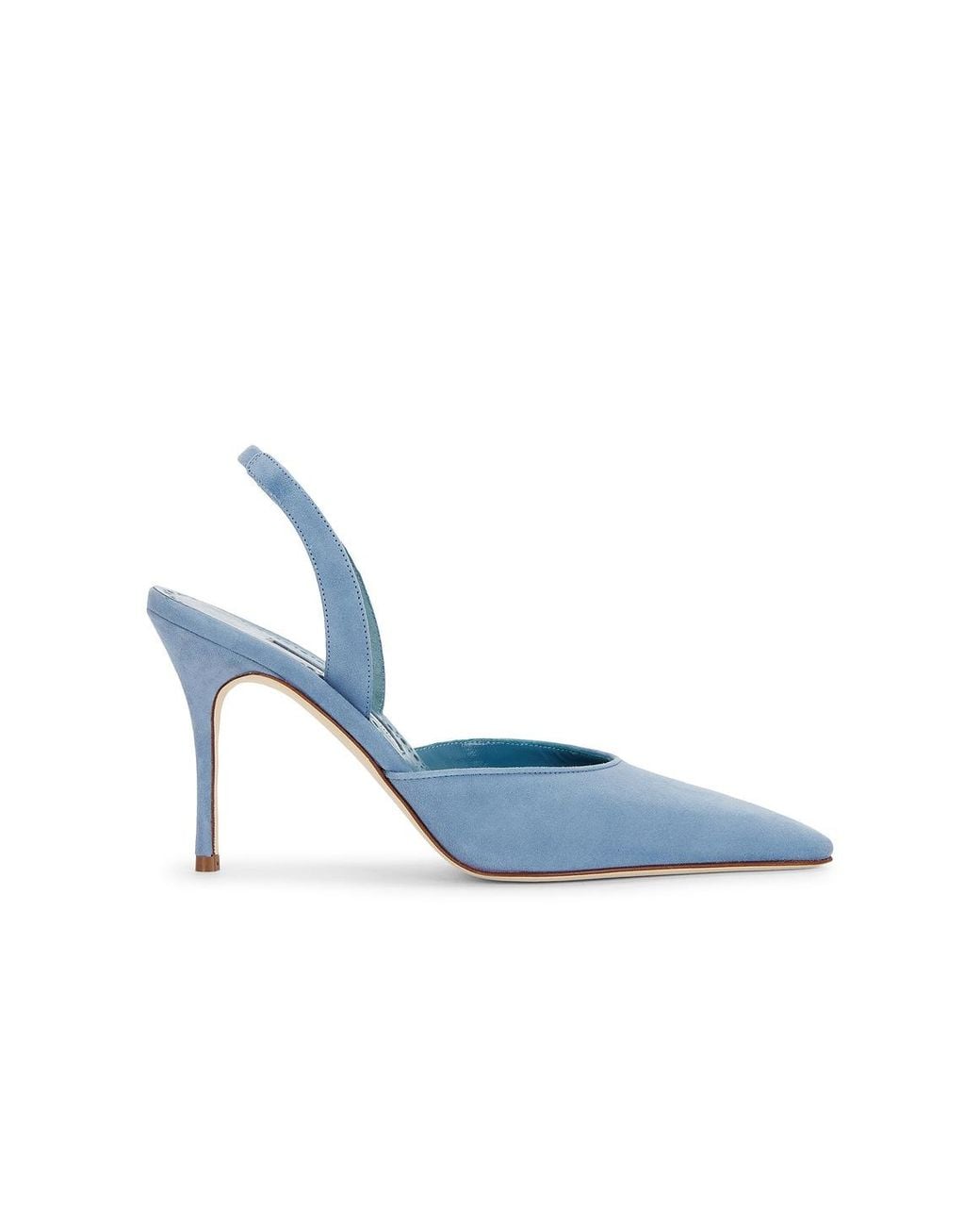 Manolo Blahnik Blue Borelapla 90 Pump