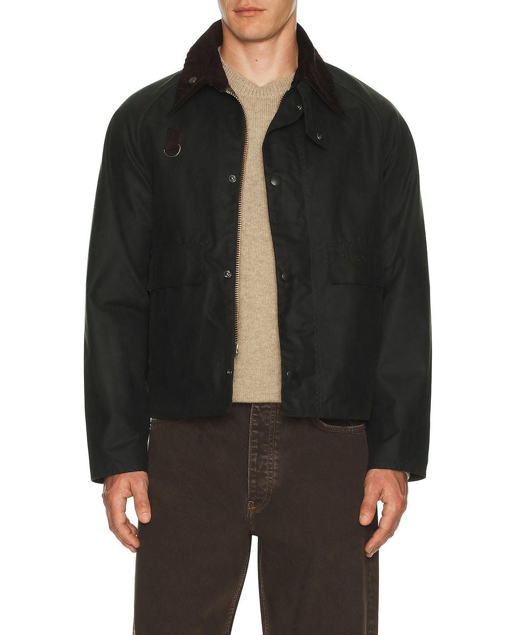 Barbour Black Spey Wax Jacket for men