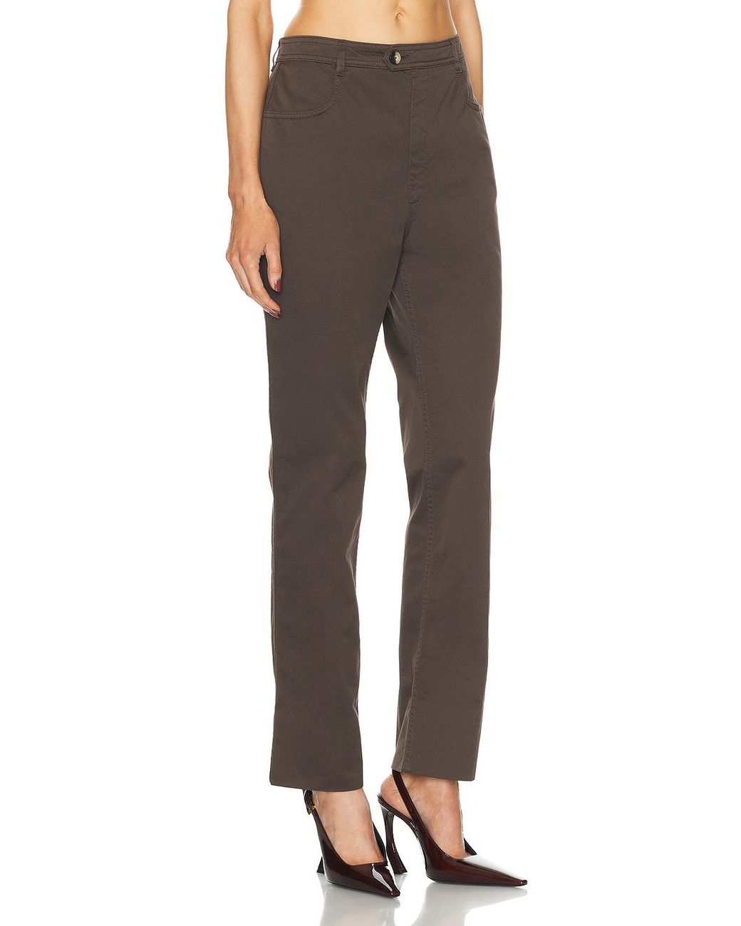 Saint Laurent Brown Bootcut Pant