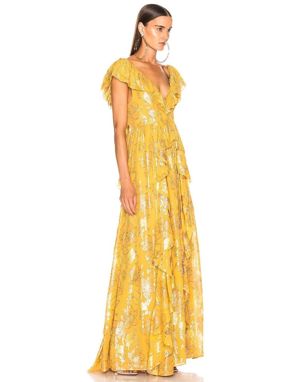 Ulla Johnson Demetria Gown in Yellow | Lyst