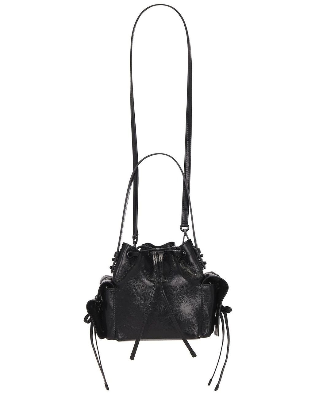 Acne Black Multipocket Mini Bucket Lux Bag