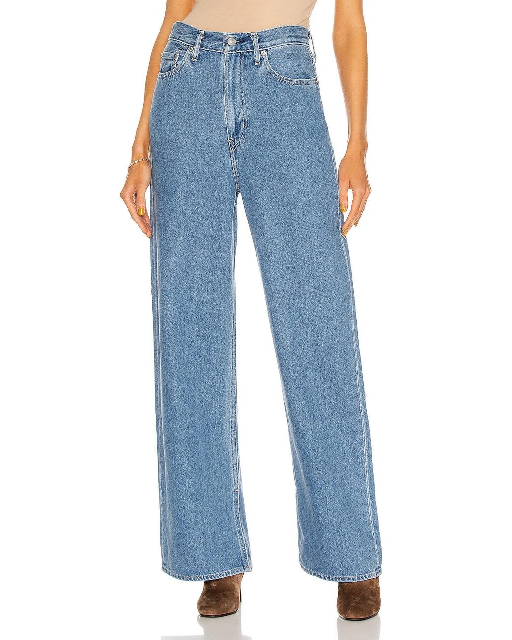 Ganni X Levi's Denim Pant in Blue - Lyst