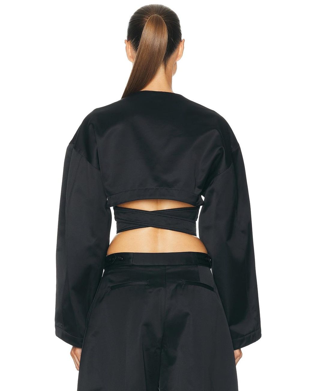 Alaïa Black Wrap Jacket