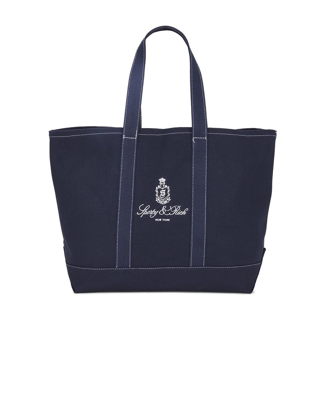 Sporty & Rich Vendome Tote Bag in Blue | Lyst