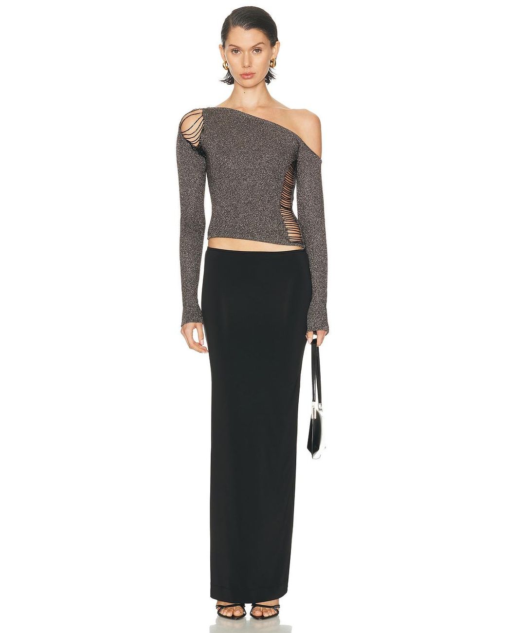 MAY MASHIAH Gray Annie Top