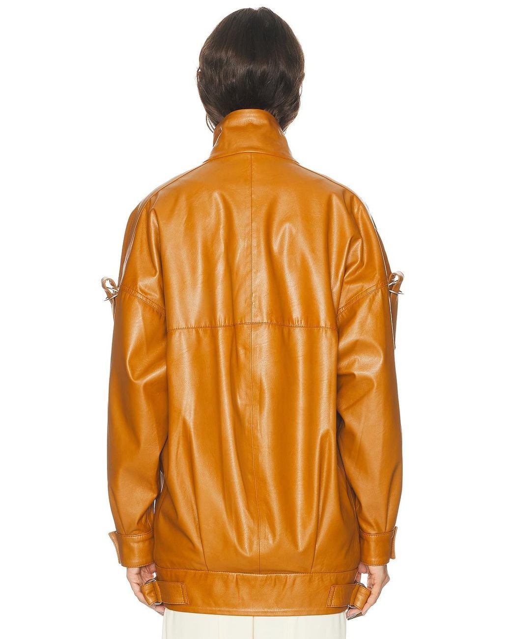 Stella McCartney Funnel Neck Alter Mat Jacket in Orange | Lyst
