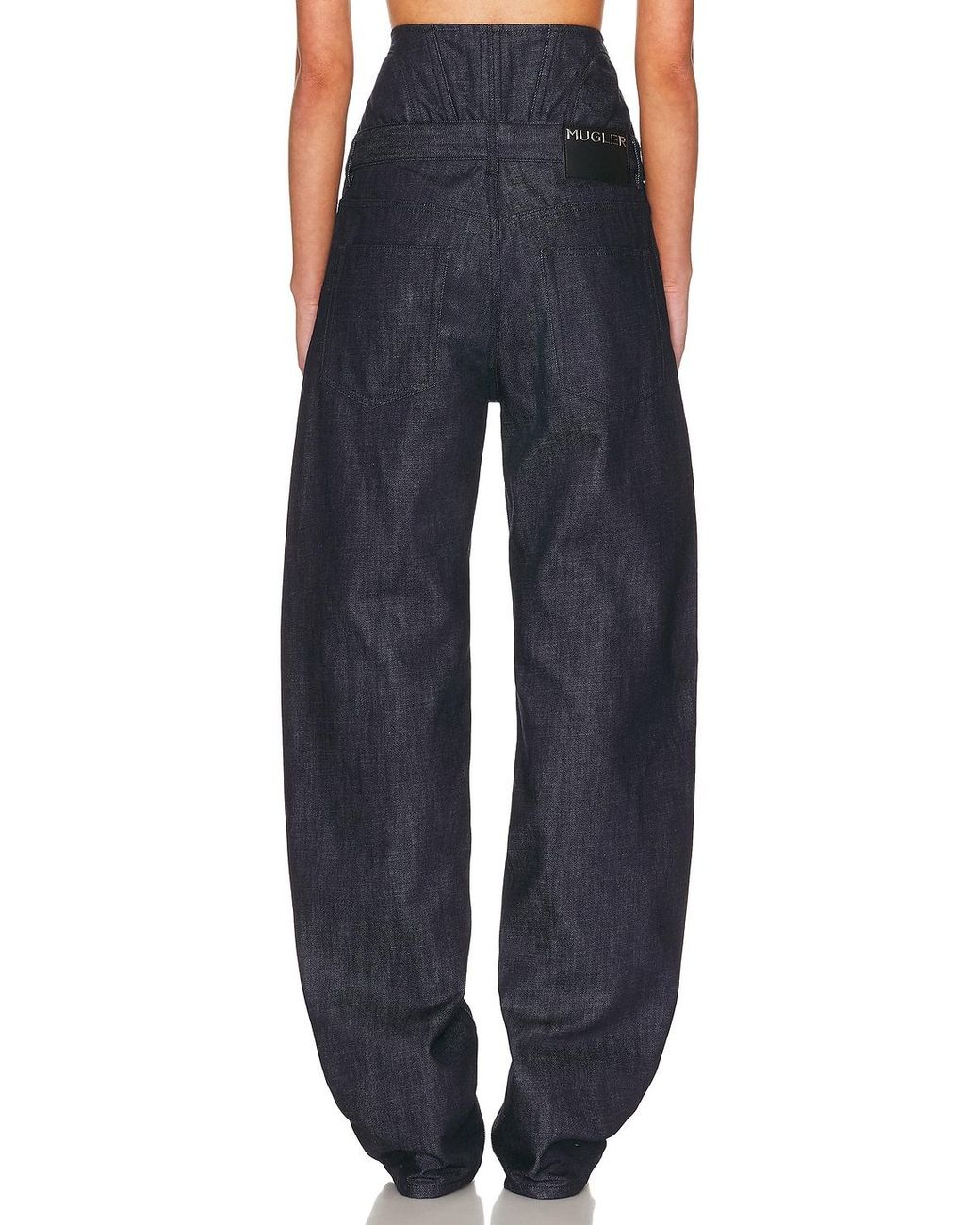 Mugler Blue Straight Leg