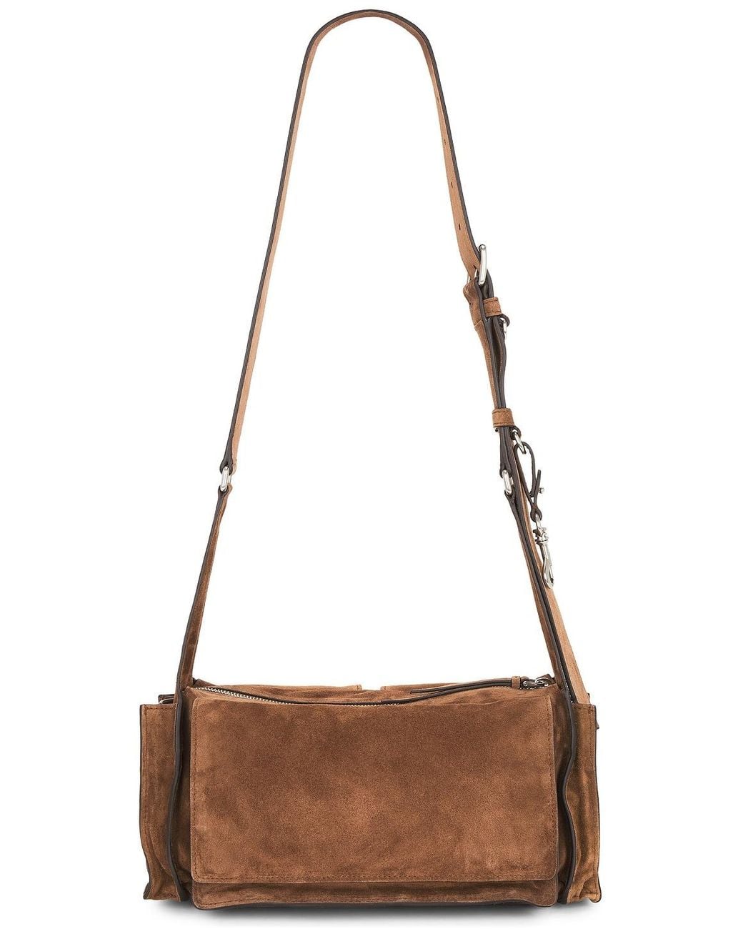 Miu Miu Brown Camoscio Shoulder Bag