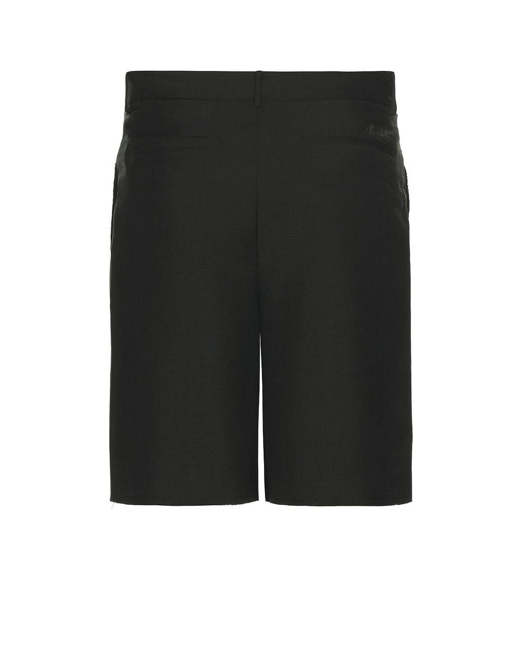 Mimchik Black Frayed Shorts for men