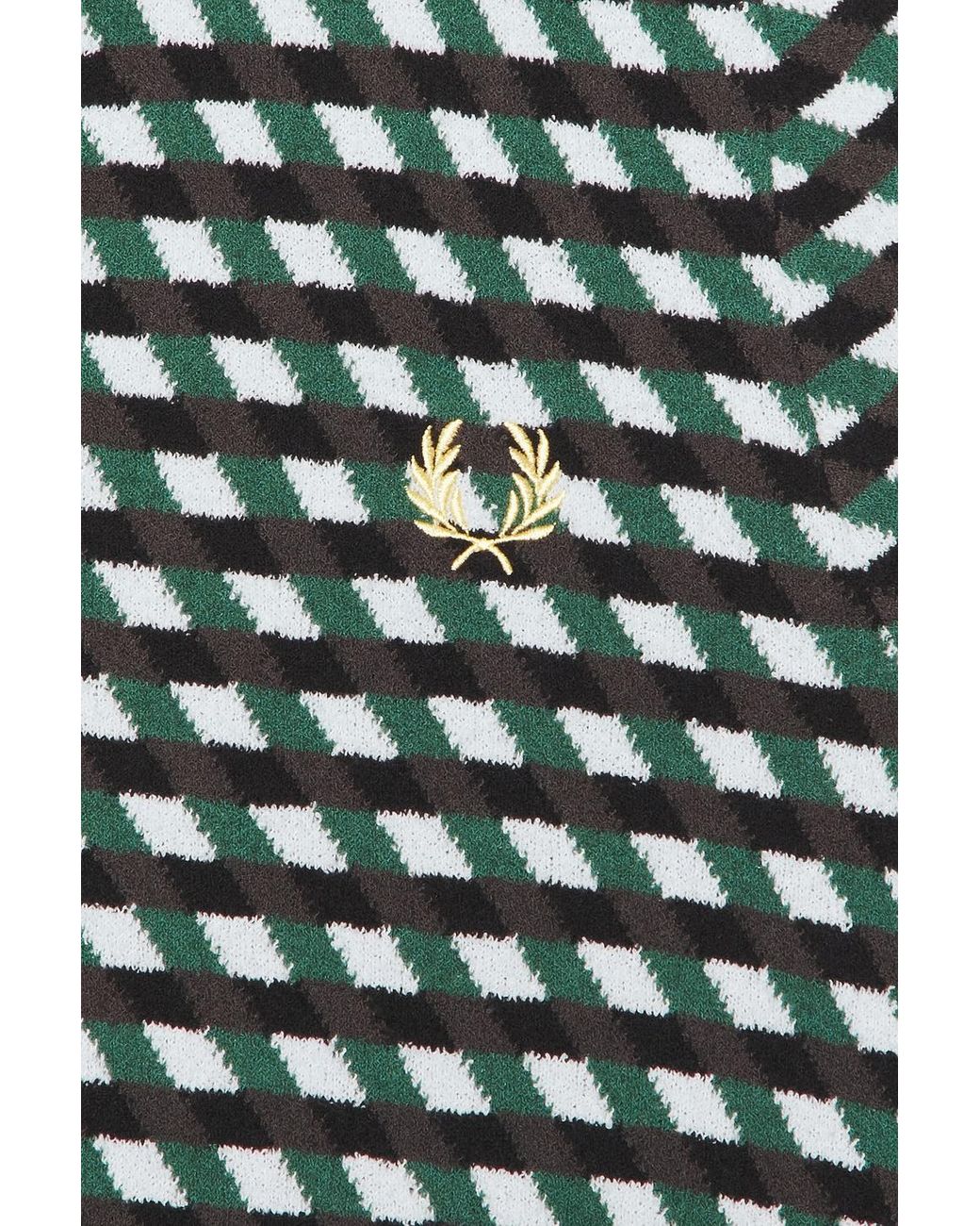 Fred Perry Multicolor Geometric Knitted Polo for men