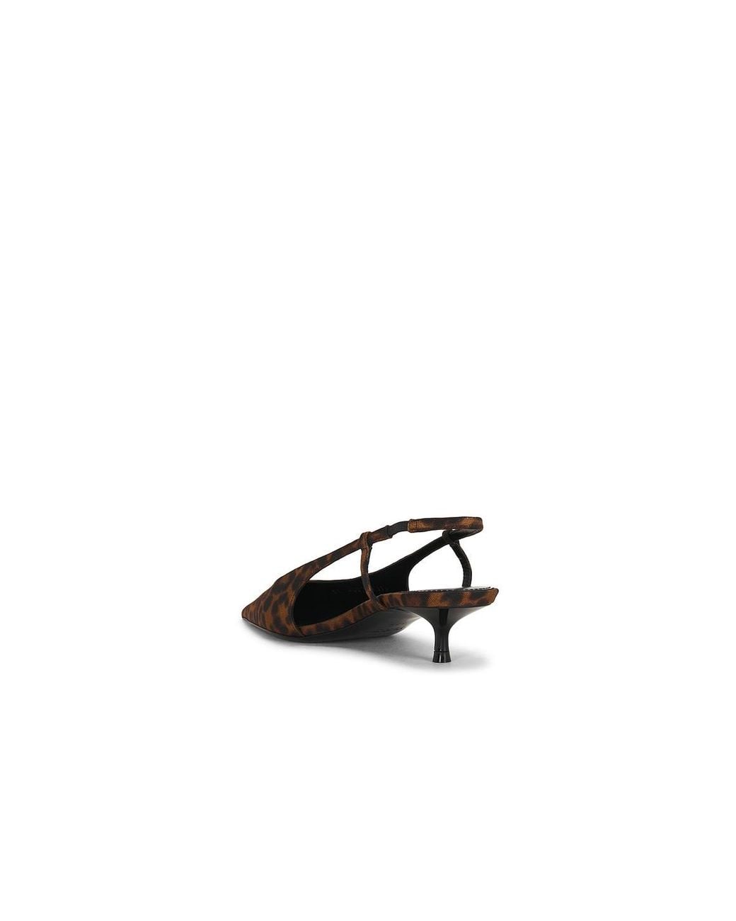 Saint Laurent White Secret Slingback Pump