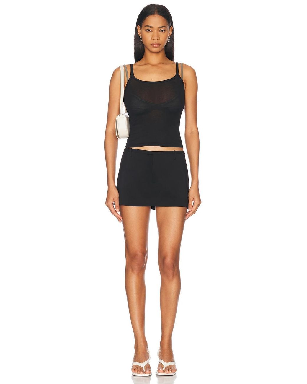 Ziah Black Mini Skort