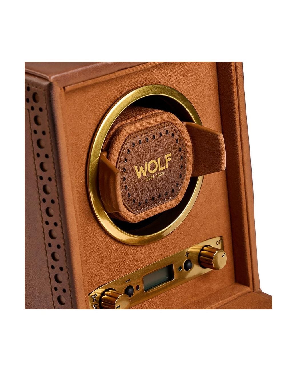 Wolf Brown Brogue Single Winder