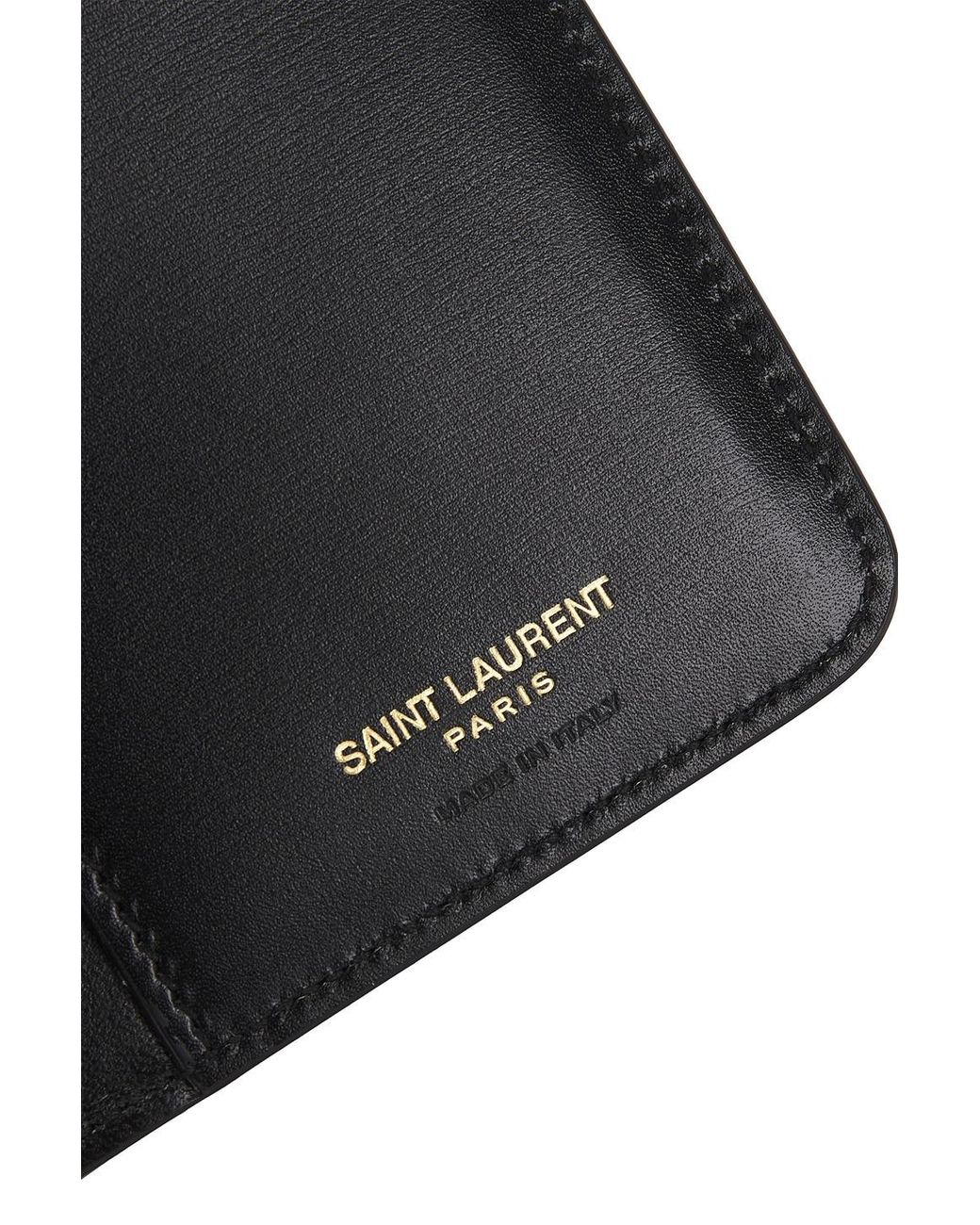 Saint Laurent Black Passport Case