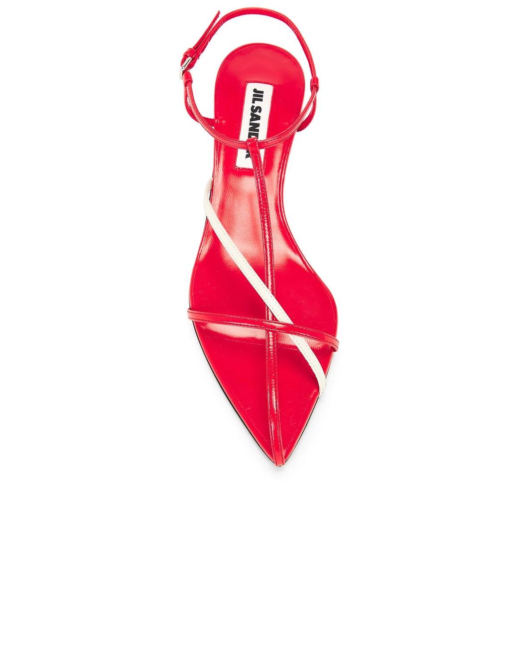 Color Line Trapp Jil Sander Strappy Sandal in Red | Lyst