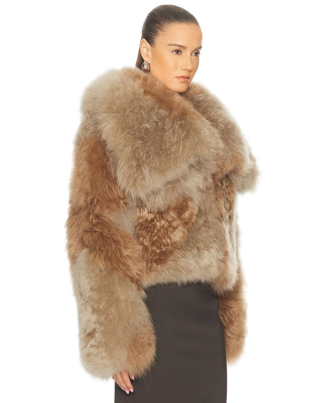 The Attico Brown Bomber Jacket