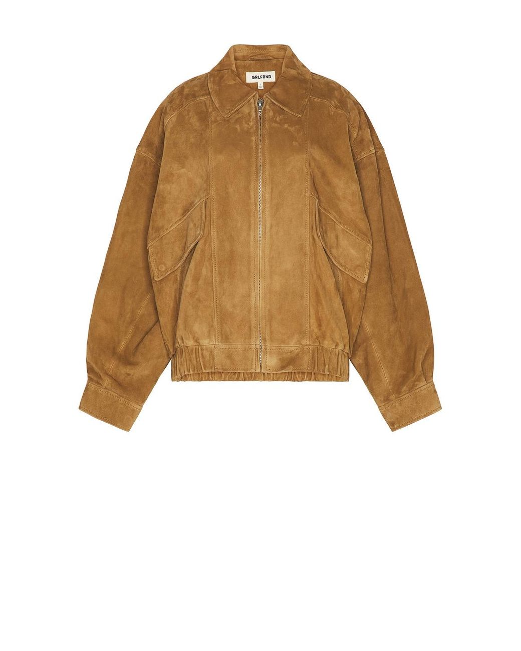 GRLFRND Blue Wren Suede Bomber
