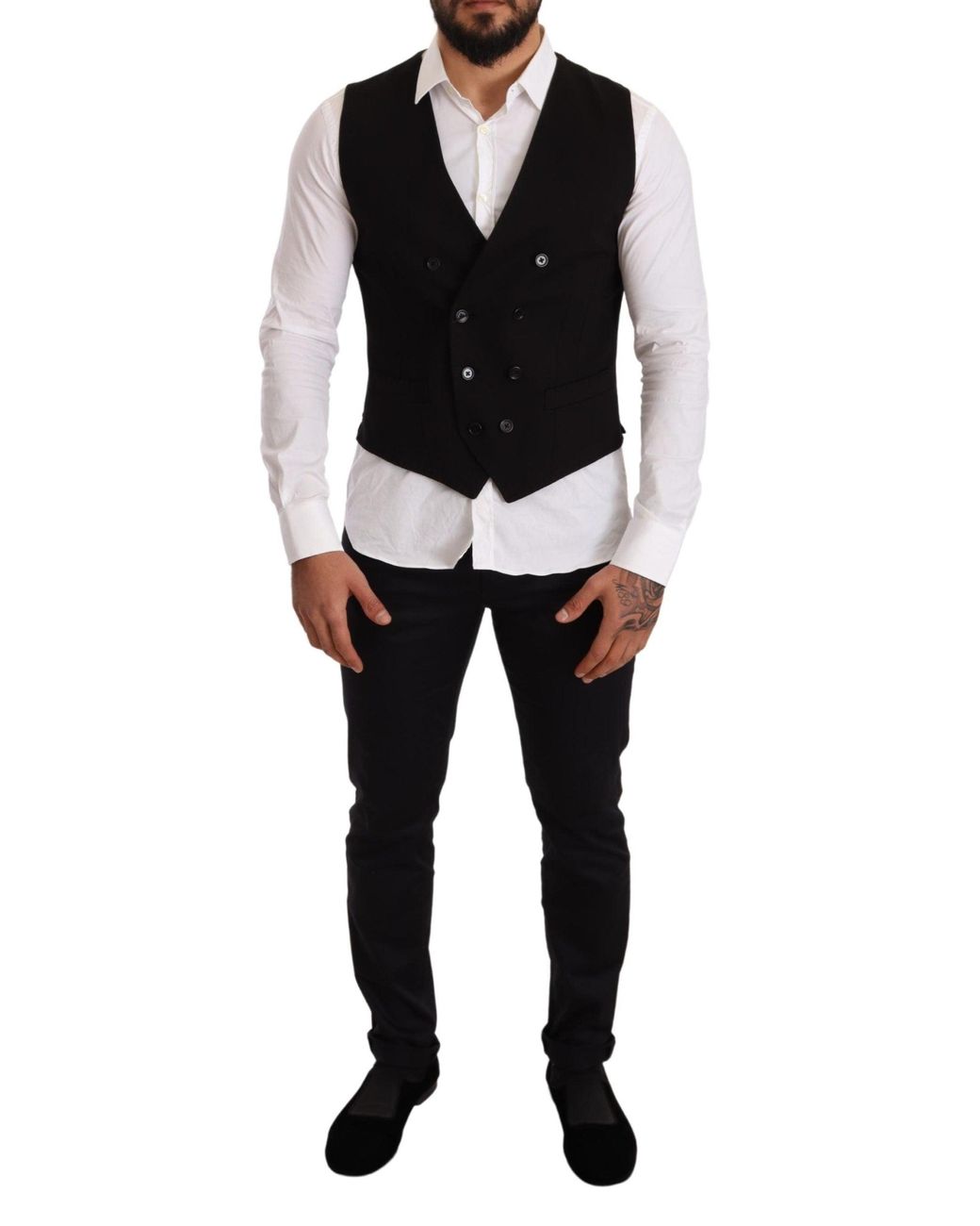 Save 29% Dolce & Gabbana Wool Formal Dress Vest Gilet Weste in Grey for Men Mens Clothing Jackets Waistcoats and gilets 