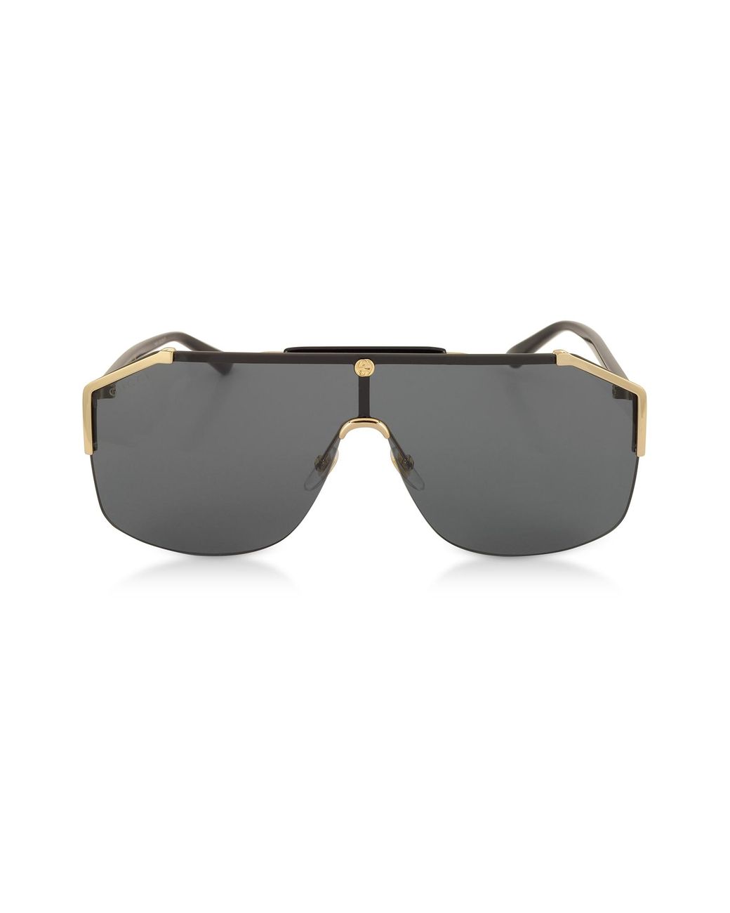 Gucci GG0291S Rectangular-frame Gold Metal Sunglasses for Men - Lyst