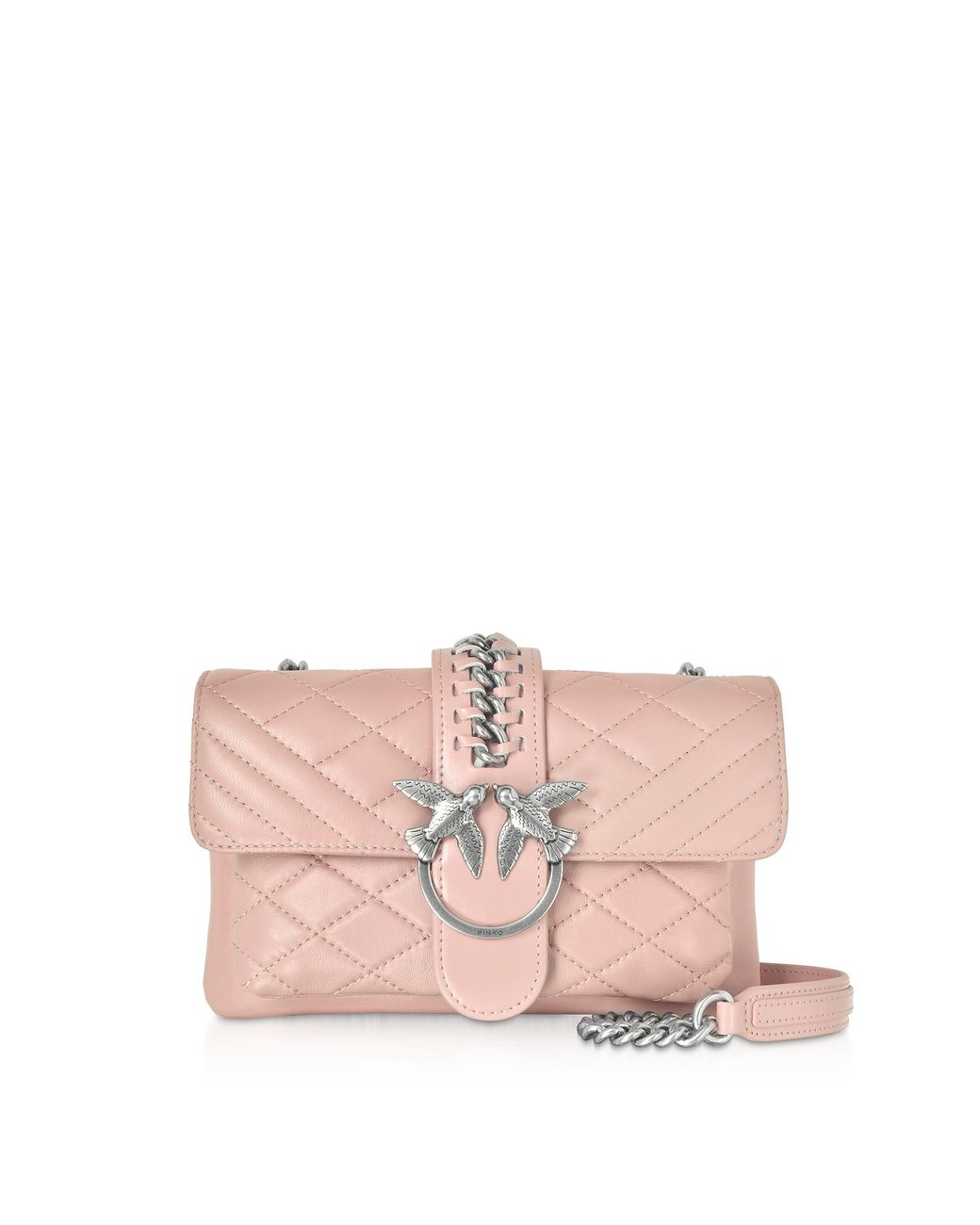 Pinko Mini Love Soft Mix Crossbody Bag in Pale Pink (Pink) Save 35