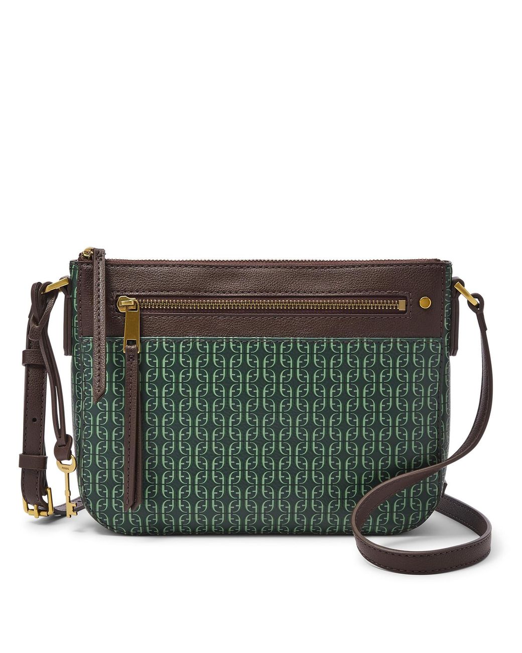 Fossil Farrah Crossbody in Green Lyst