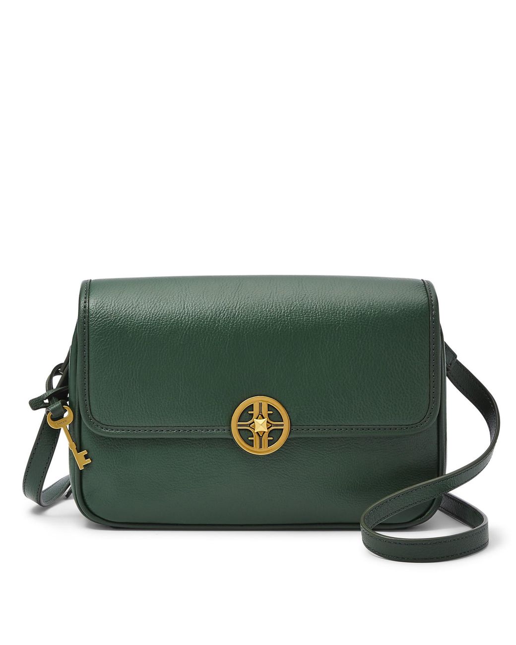 Fossil Jasmine Medium Flap Crossbody in Green Lyst