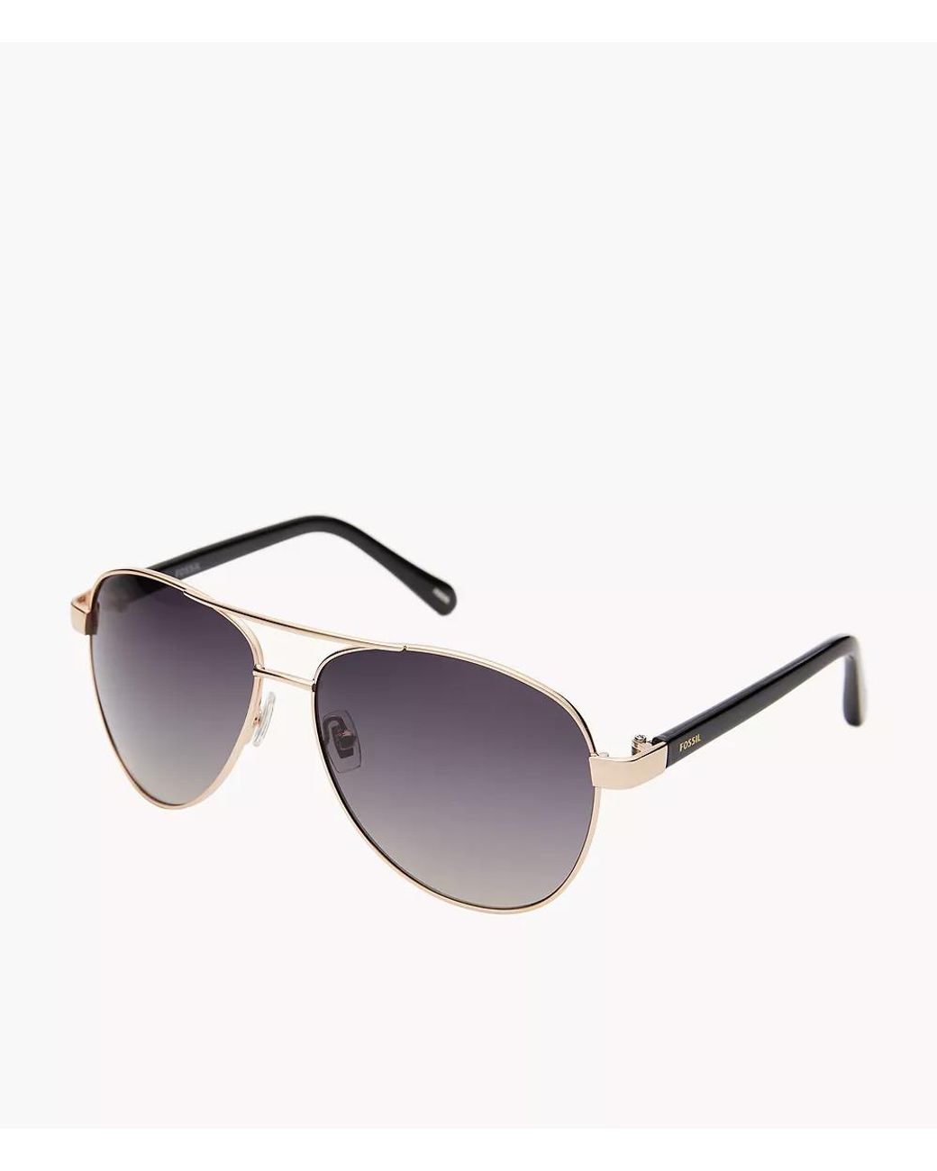 Fossil Metallic Aviator Sunglasses