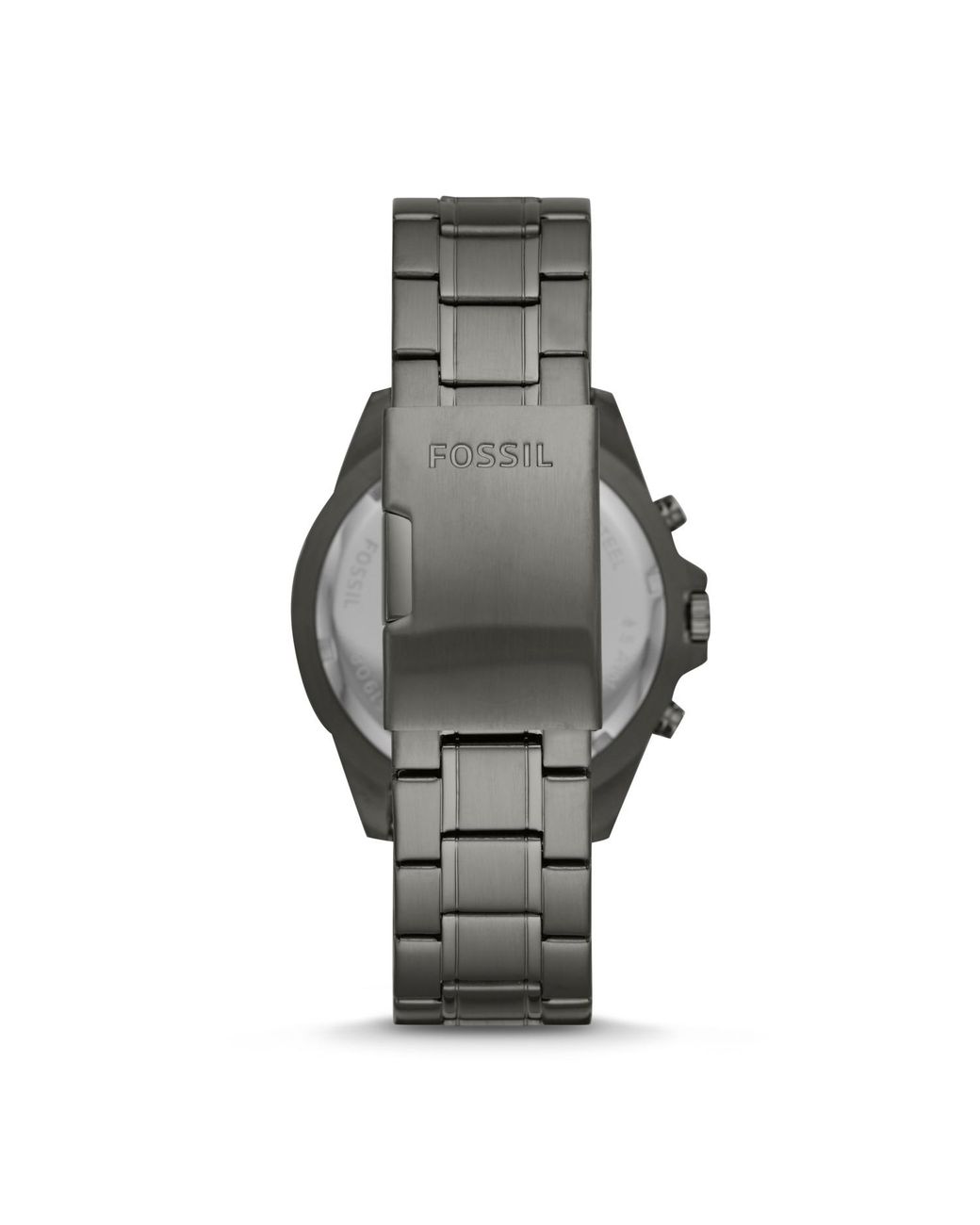 fossil privateer sport chronograph smoke stainless steel watch