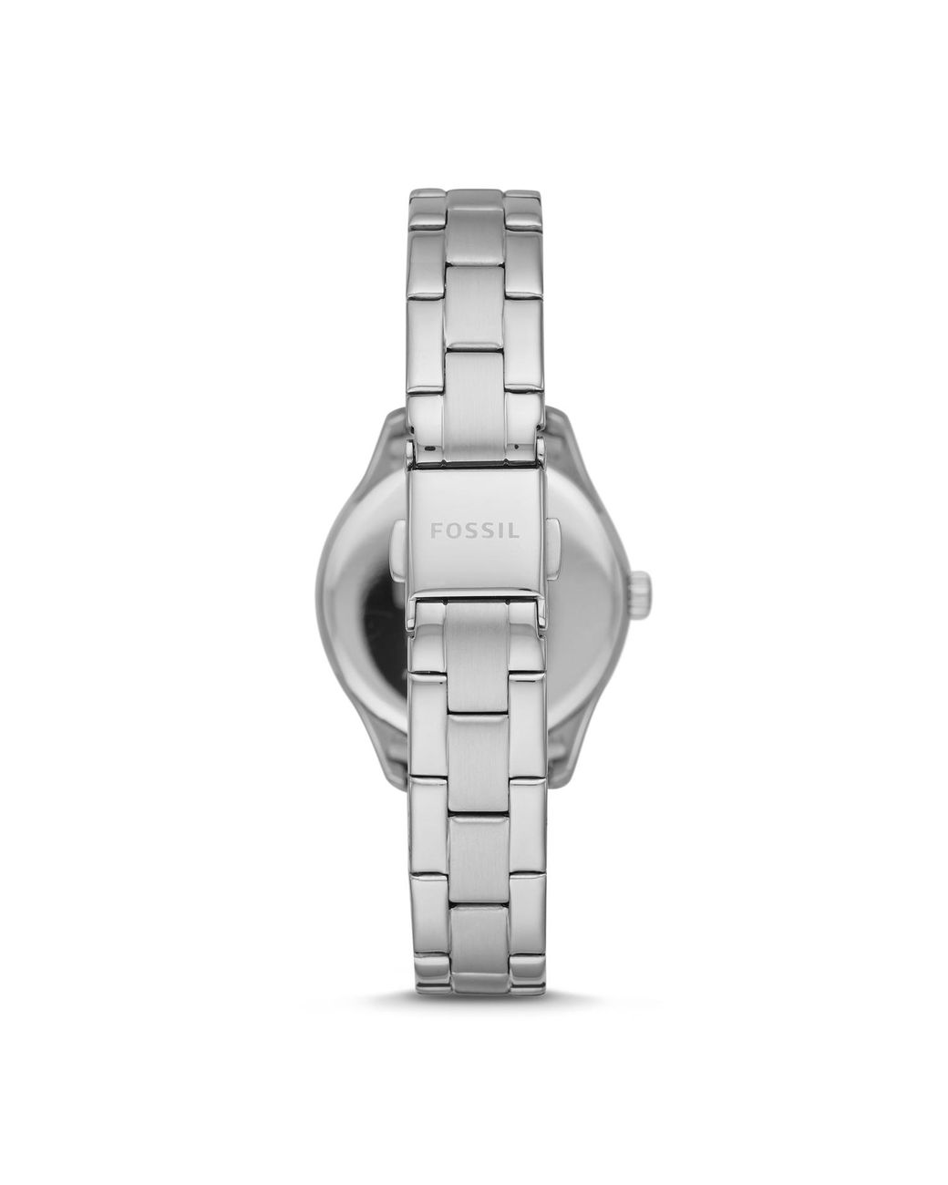 Fossil Rye Three-hand Date Stainless Steel Watch in Metallic | Lyst