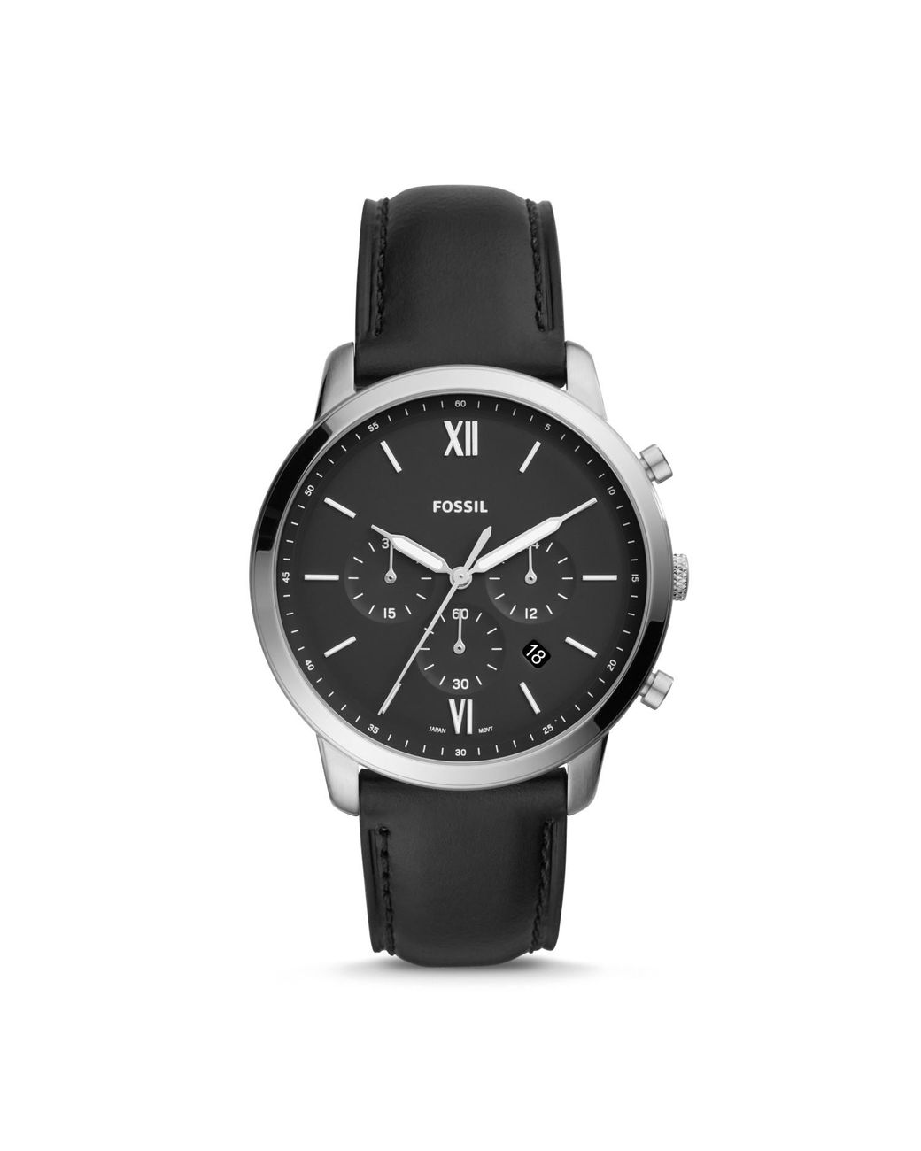 Fossil Neutra Chronograph Black Leather 