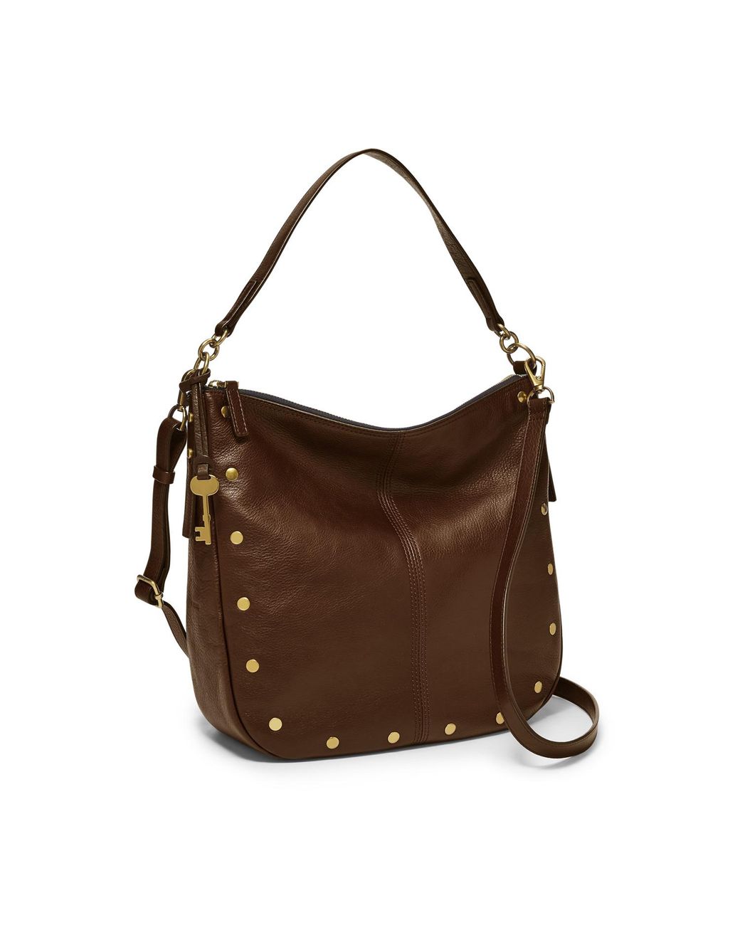 Fossil Leather Jolie Hobo in Brown - Lyst