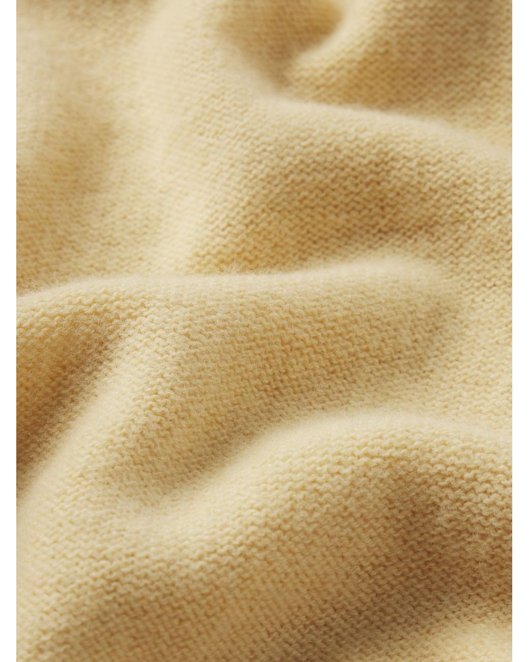 FRAME Natural Boiled Wool Polo Sweater for men