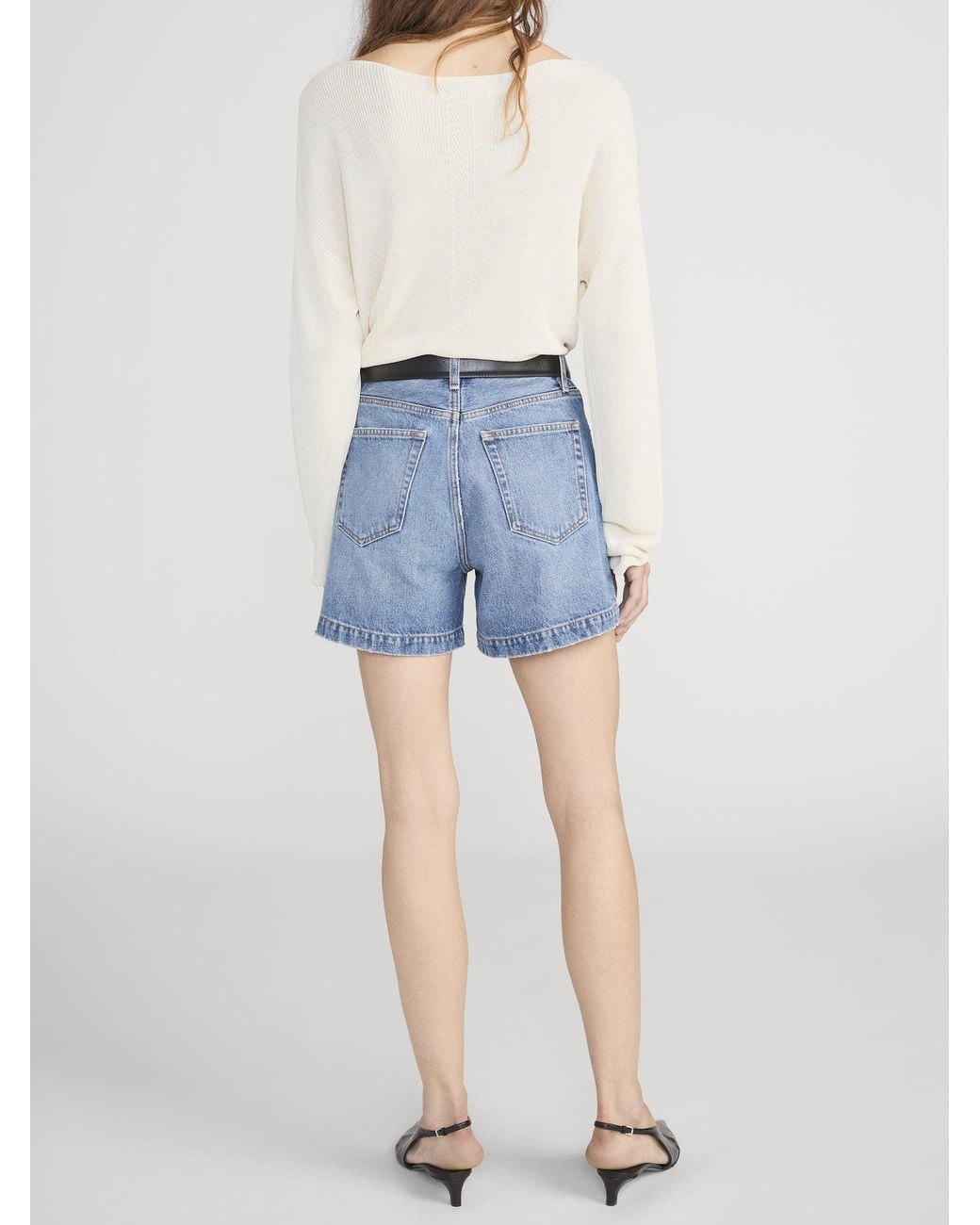 FRAME White The Drapey Sweater